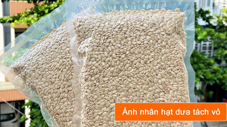 nhân hạt dưa tách vỏ nhập khẩu ấn độ