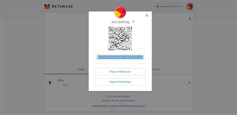 Metamask: Metamask show Select your account dialog
